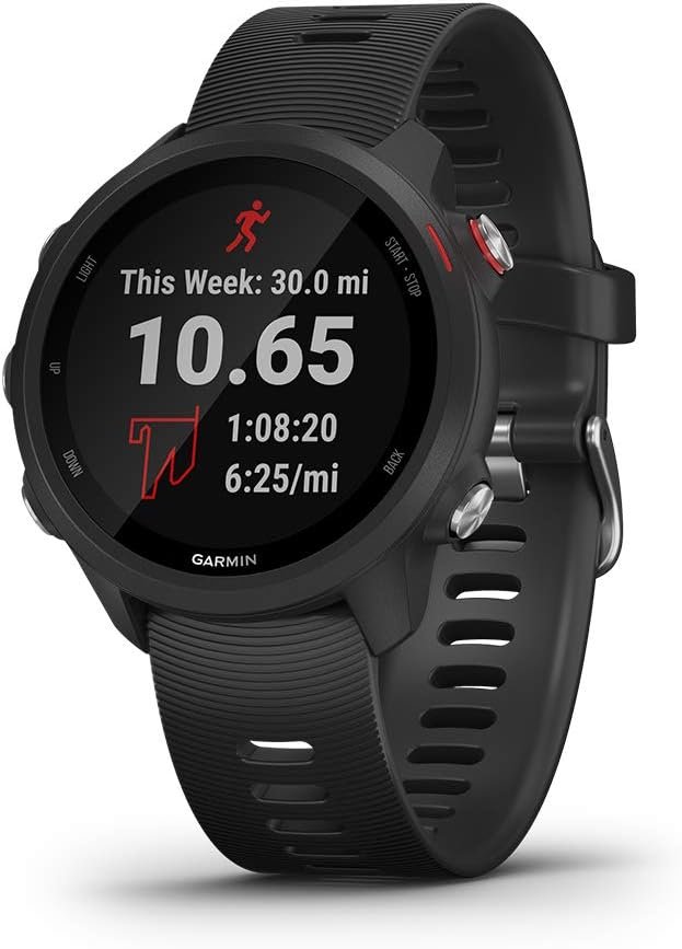 Garmin Forerunner 245 Music, GPS Running Smartwatch with Music and Advanced Dynamics, Black (Renewed)