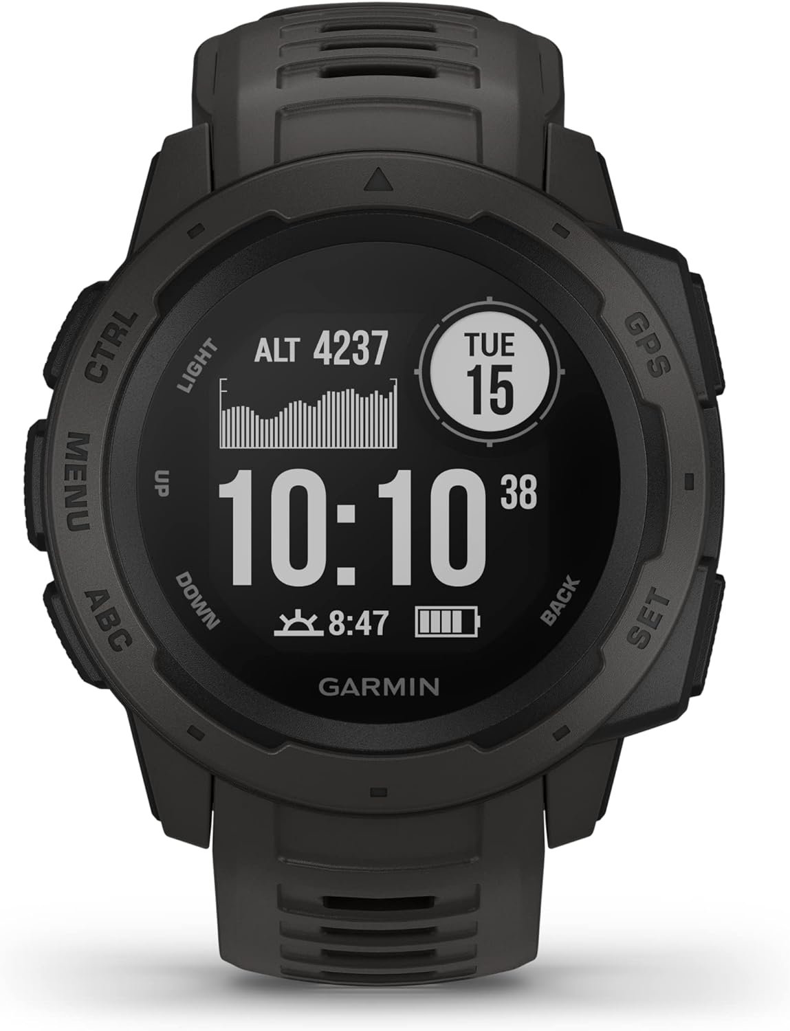 Garmin Instinct, GPS Watch, Graphite, Refurbished
