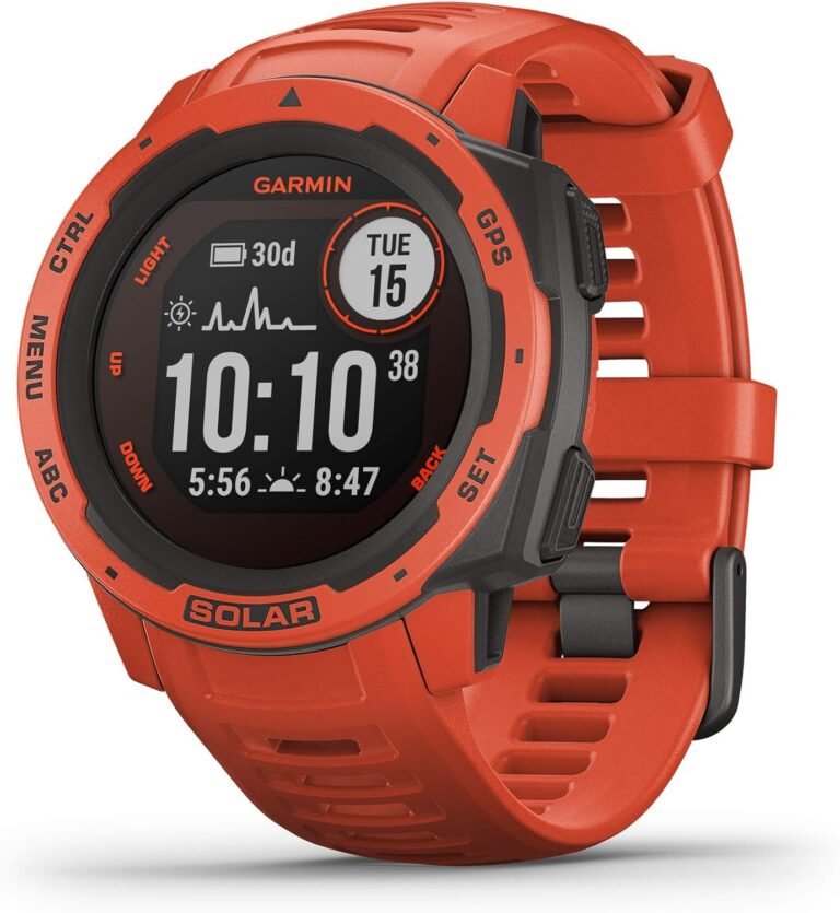 Garmin Instinct Solar, Solar Review: Rugged Outdoor Smartwatch with Health Monitoring