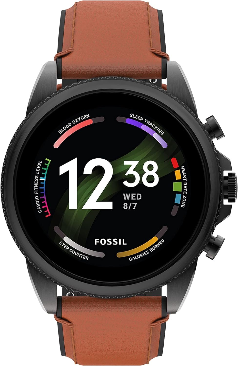 Fossil Gen 6 44mm Touchscreen Smart Watch for Men with Alexa Built-In, Fitness Tracker, Activity Tracker, Sleep Tracker, GPS, Speaker, Music Control, Smartphone Notifications