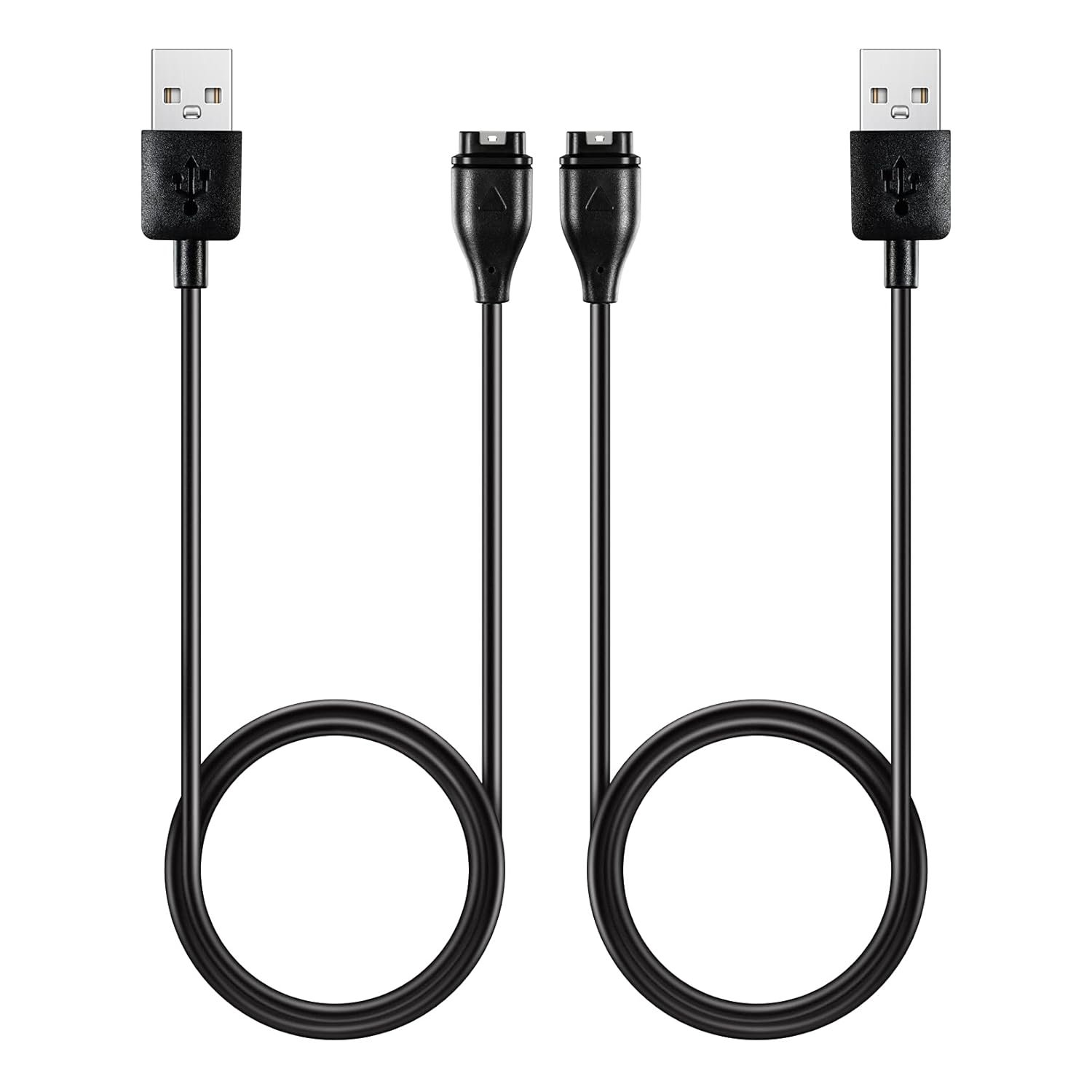 AWINNER Charger Cable Compatible for Garmin Fenix 6 6S 6X Pro Sapphire,Fenix 5 5S 5X Plus,Forerunner 935 945 45 45S 245,Approach S10 S40 S60 X10,Quatix 5 Sapphire,Vivoactive 3 4 4S (2-Pack)