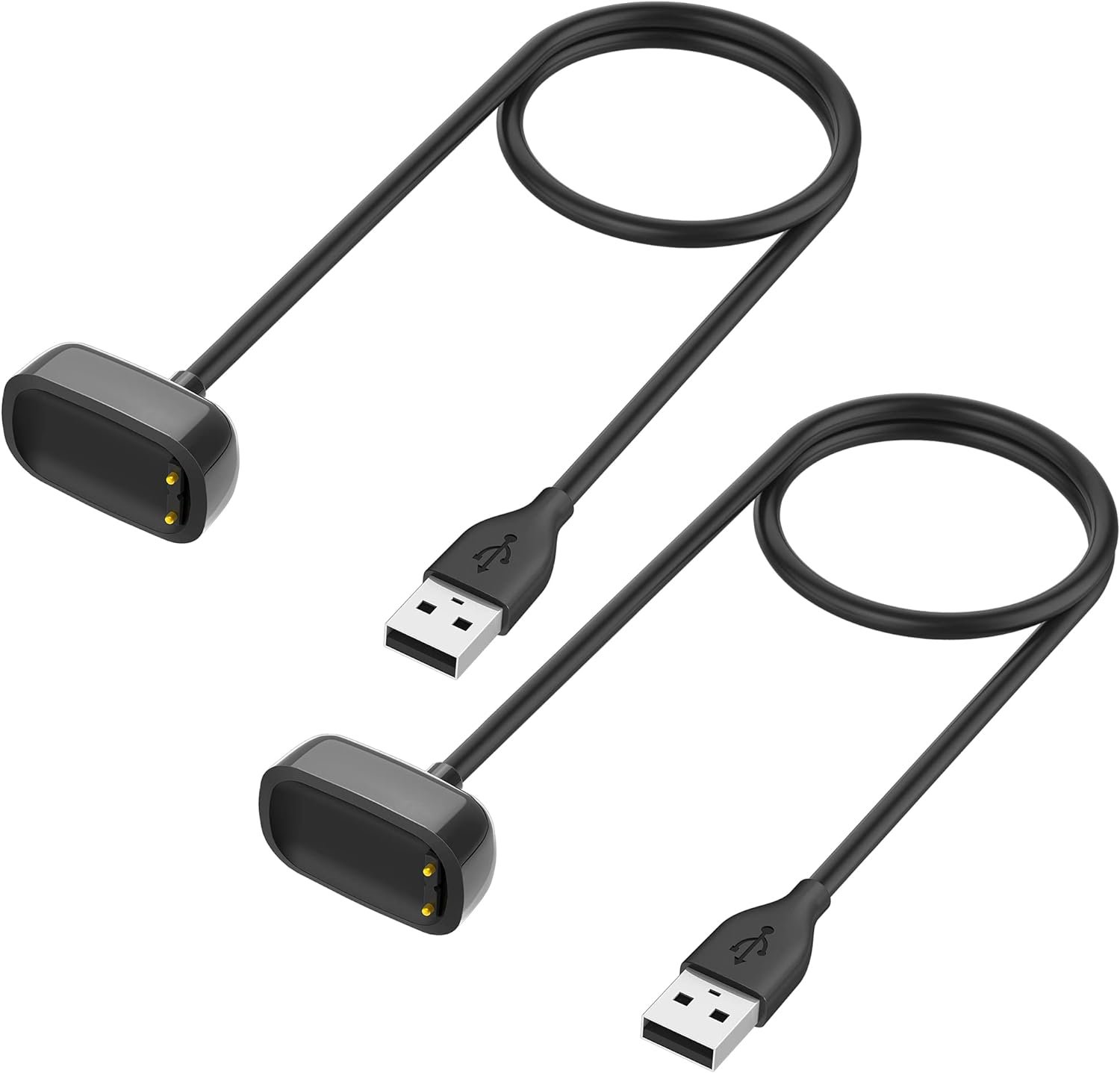 Charger for Fitbit Luxe/Fitbit Charge 5,2 Pack Replacement USB Charging Cable Dock Stand Compatible withFitbit Luxe/Fitbit Charge 5 Smartwatch