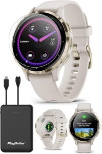 PlayBetter Garmin Venu 3S Smartwatch Bundle – Comprehensive Health and Fitness Tracking