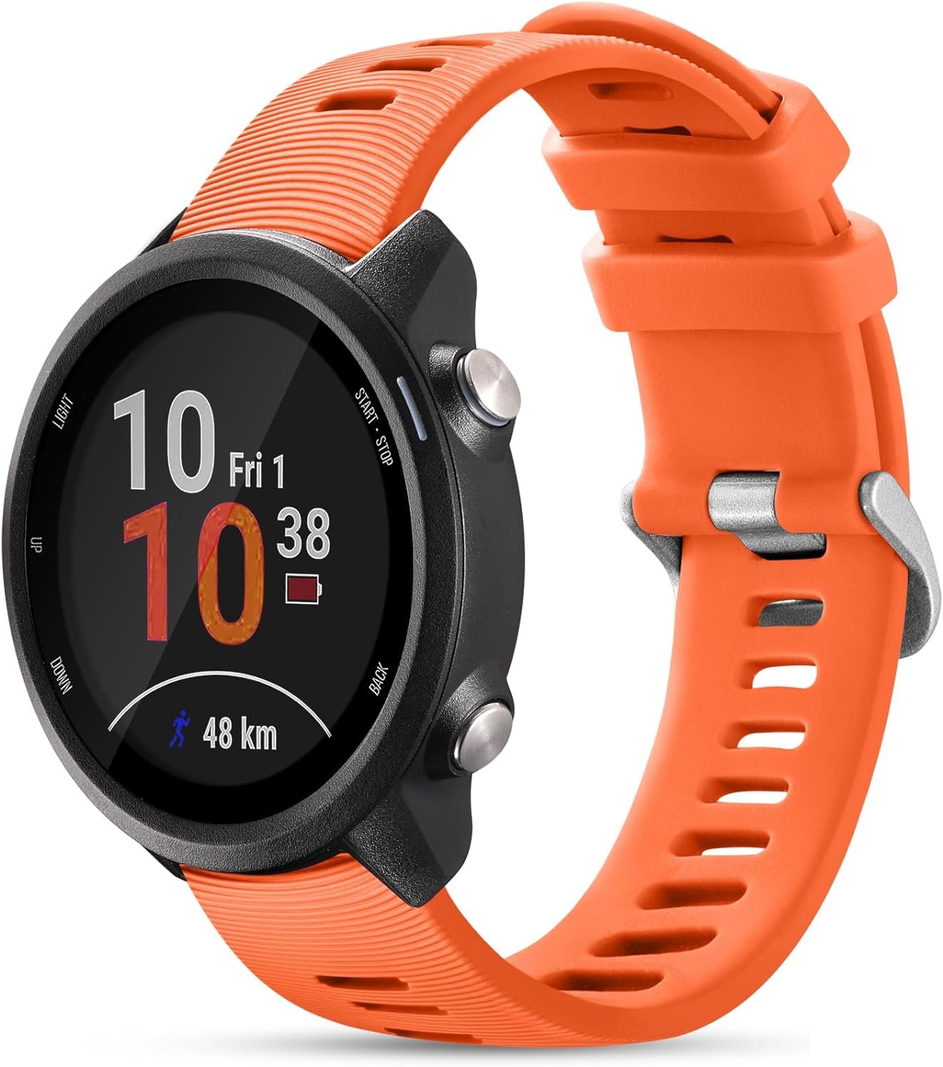 GEAK Compatible with Garmin Forerunner 245/645/55 Watch Band, 20mm Sport Strap for Galaxy Watch 6/5/4 Vivoactive 3 Forerunner 645/245 Music Band, Soft Wristbands for Garmin Venu/Venu Sq/Vivomove HR