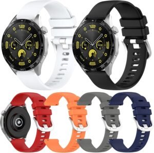 6Pcs Silicone Watch Bands for Huawei Watch GT4 – Style meets Comfort