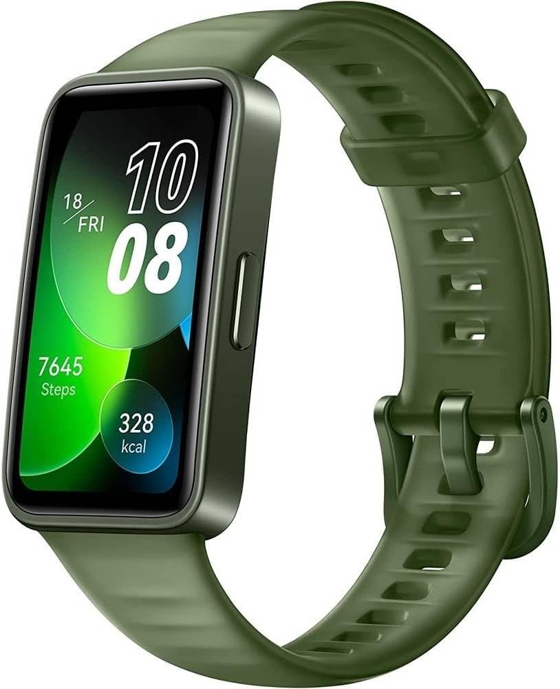HUAWEI Watch Band 8 Smartwatch 1.47" AMOLED with Silicone Strap 14-Day Battery Life, Heart Monitoring, Waterproof – Emerald Green