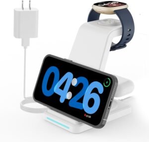 JoyGeek 3 in 1 Wireless Charging Station: Efficient & Stylish Charging Solution