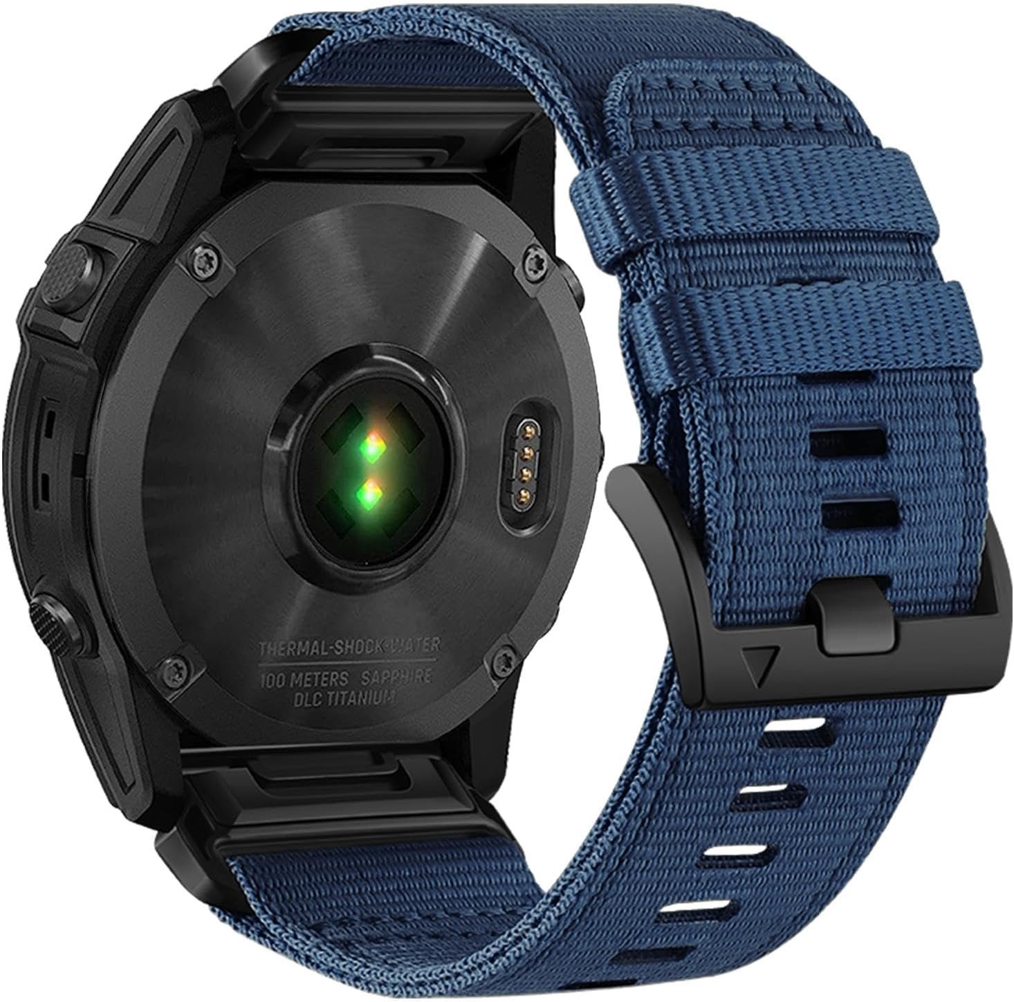 Abanen Upgraded Quick Fit 22mm Nylon Watch Bands for Garmin Fenix 7 / Fenix 6 / Fenix 5 / EPIX Pro 47mm, Adjustable Woven Webbing Sports Strap with Stainless Steel Clasp for Forerunner 955, MARQ