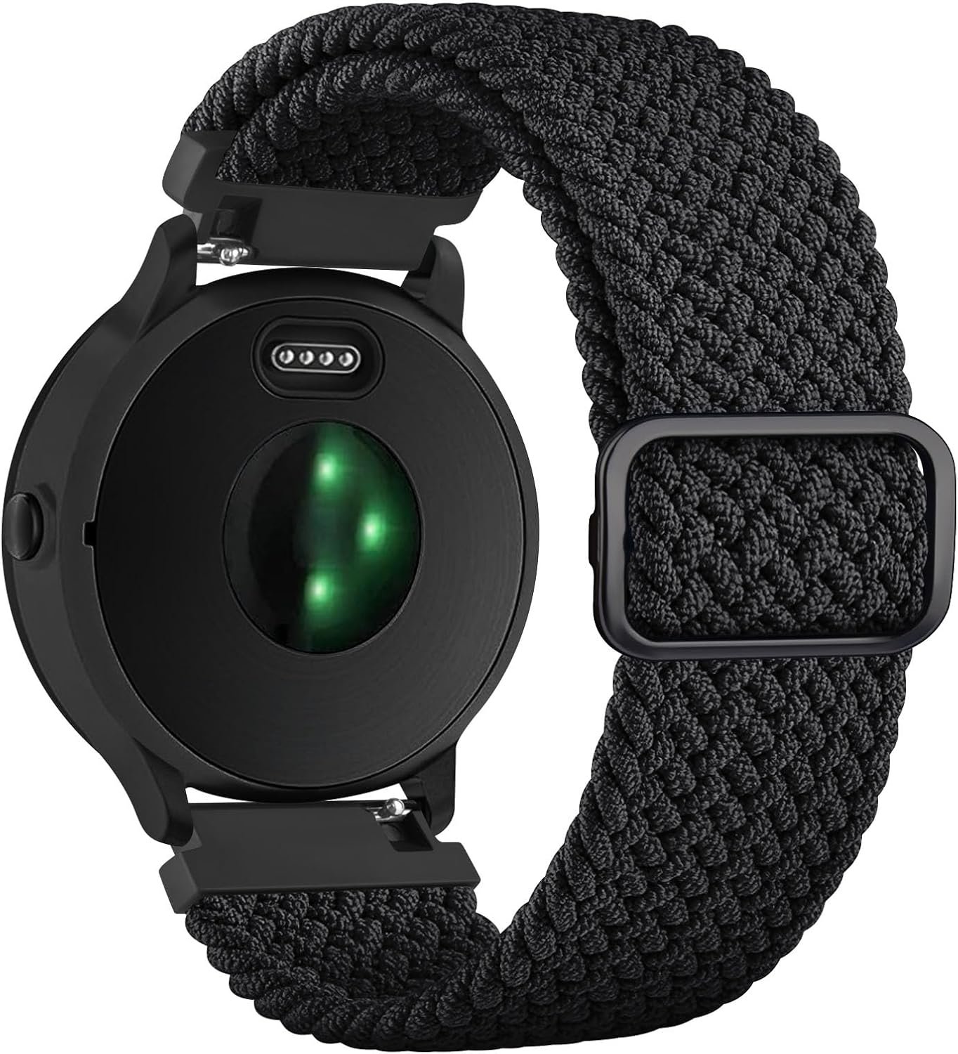 Vancle Braided Elastic Band Compatible with Garmin Vivoactive 5 / Vivoactive 3 Watch Band, Garmin Venu 2 Plus / Venu Sq / Venu Watch Bands Women Men, Adjustable Stretchy Loop Straps for Garmin Vivoactive 5, Vivoactive 3 Music, Venu Sq2, Venu Sq Music, Venu, Vivomove Sport, Forerunner 55 / 645 / 245 Music Smart Watch