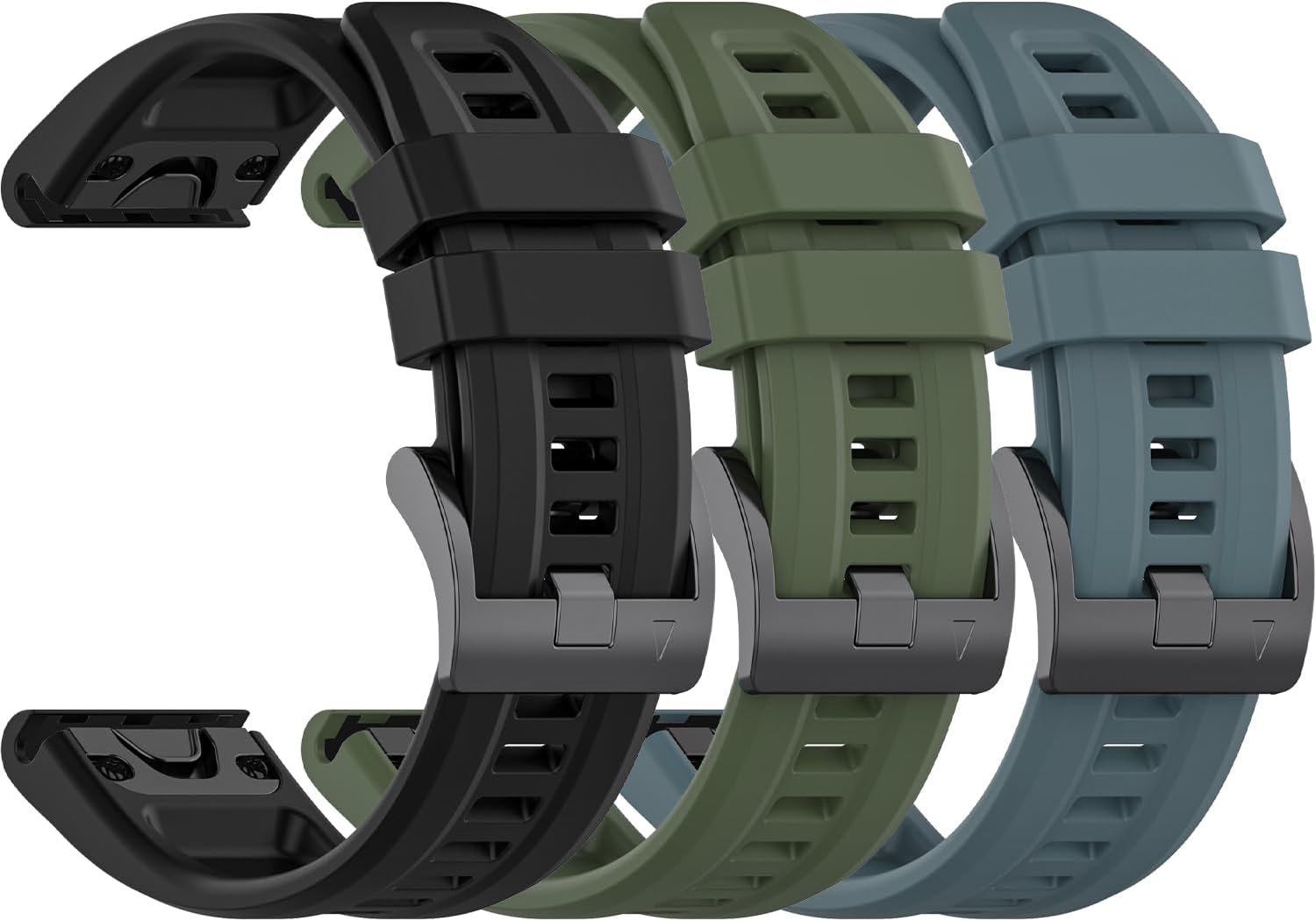 22mm Quick Fit Fenix 7 6 5 Watch Band, Sport Silicone Repleacement Straps for GARMIN Fenix 7 Pro/6 Pro/5 Plus/Forerunner 965/955/945/935/745/Approach S62/Epix Pro 2 47mm