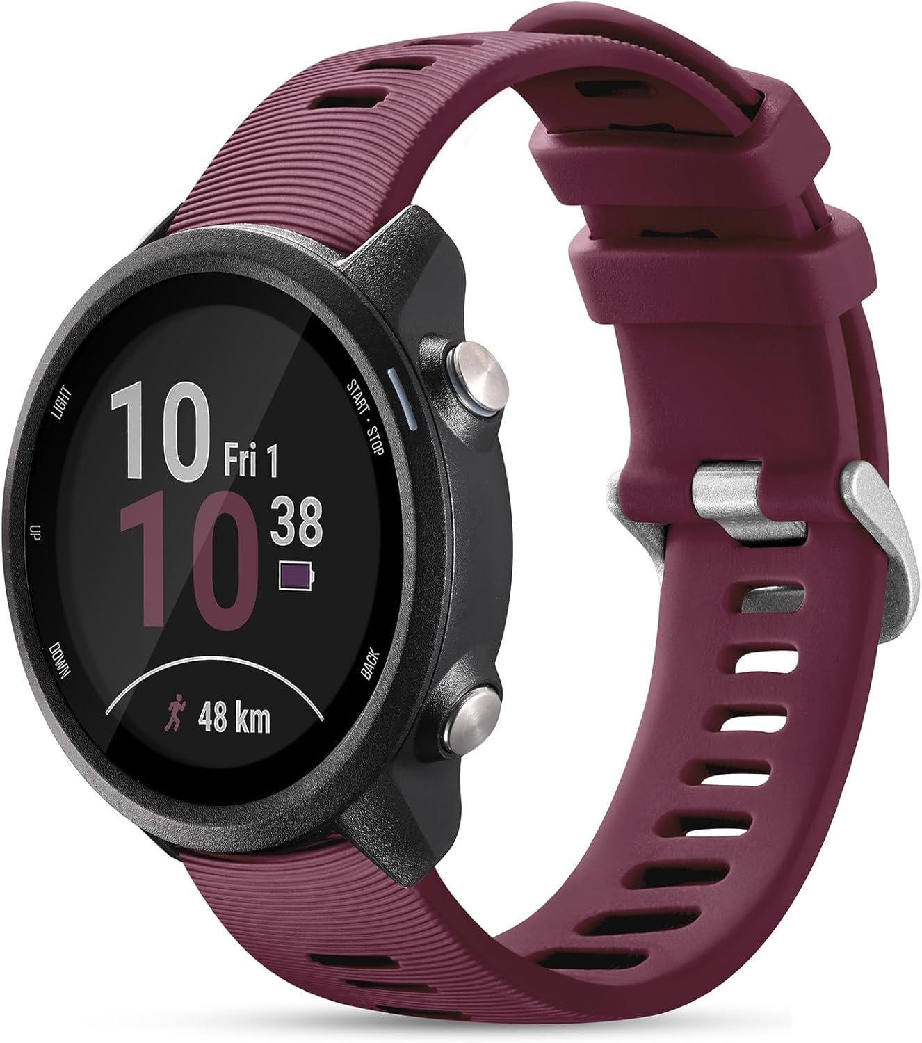 GEAK Compatible with Garmin Forerunner 245/645/55 Watch Band, 20mm Sport Strap for Galaxy Watch 6/5/4 Vivoactive 3 Forerunner 645/245 Music Band, Soft Wristbands for Garmin Venu/Venu Sq/Vivomove HR