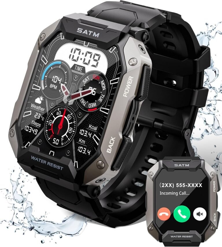 Smart Watch for Men with Answer/Make Call, 100+ Sports Modes Fitness Watch