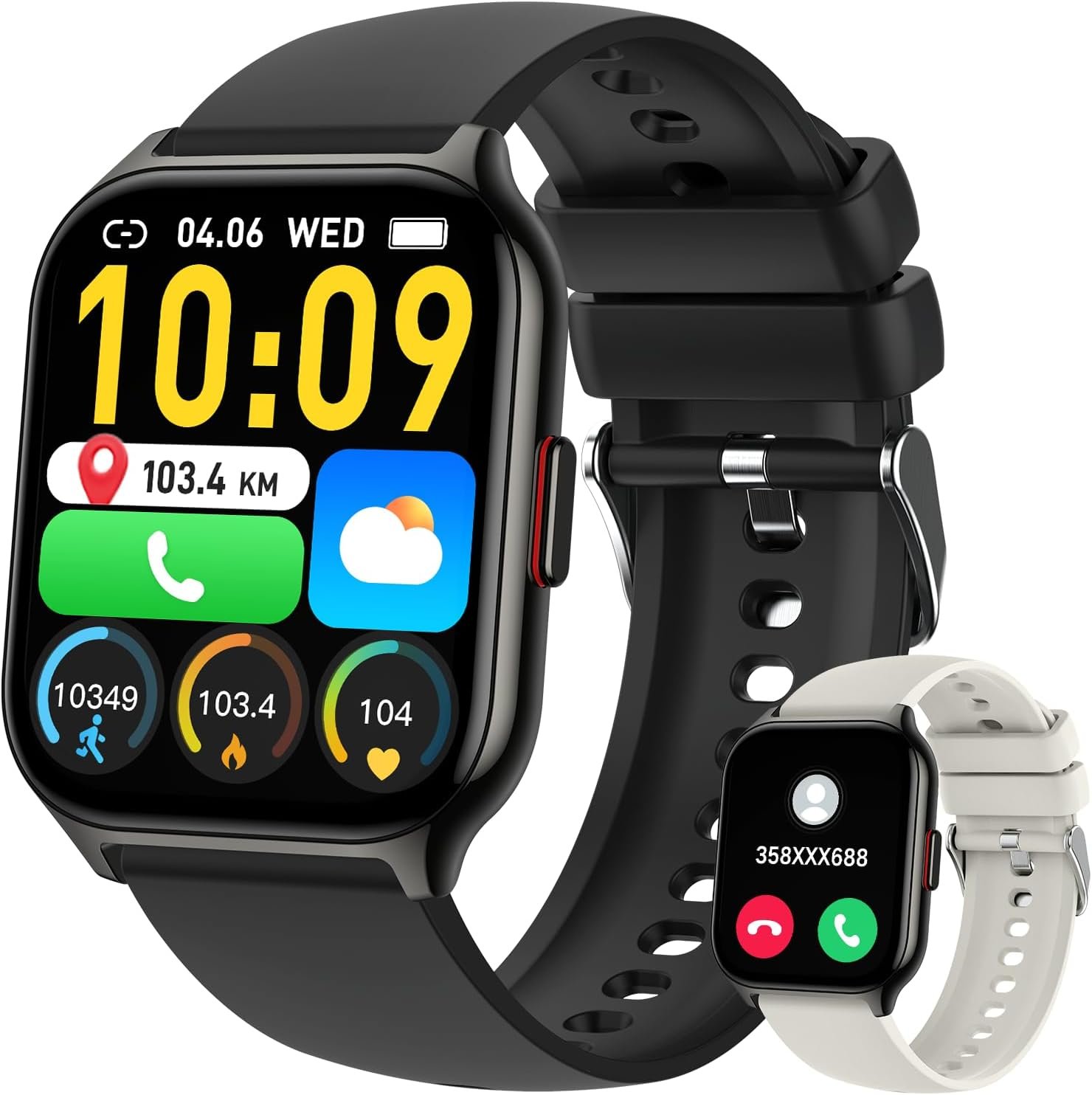 Smart Watch for Men Women Fitness: Running Smart Watches for Men Digital Mens watches Make/Answer Call Waterproof Smartwatch Android Phones iPhone Samsung Compatible Heart Rate Monitor Step Tracker