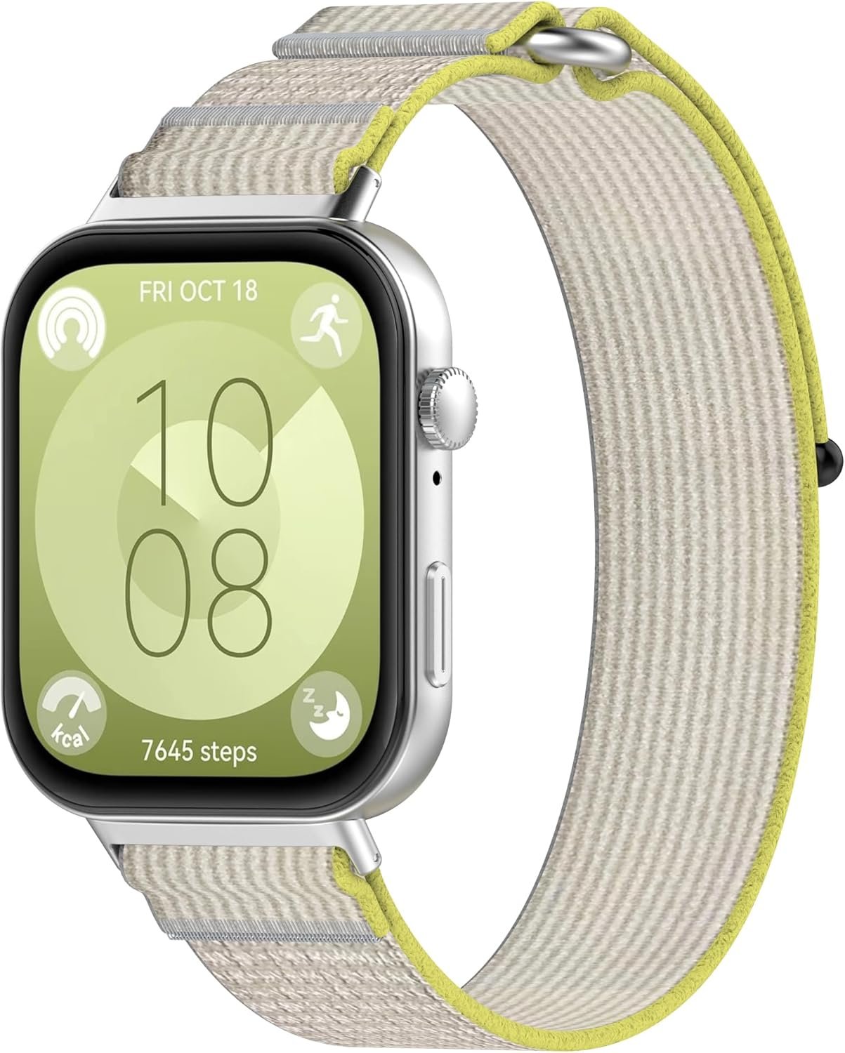 Bands Compatible with Huawei Watch Fit 3 Bands Nylon Strap Breathable Adjustable Stretchy Loop Wristband Intended for Huawei Watch Fit3