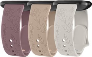 Vancle Silicone Floral Engraved Bands Review