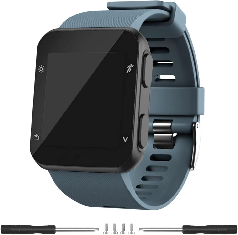 Compatible with Garmin Forerunner 35 Band,Solf Silicone Replacement Bands for Garmin Forerunner 35 Watch (Cyan)