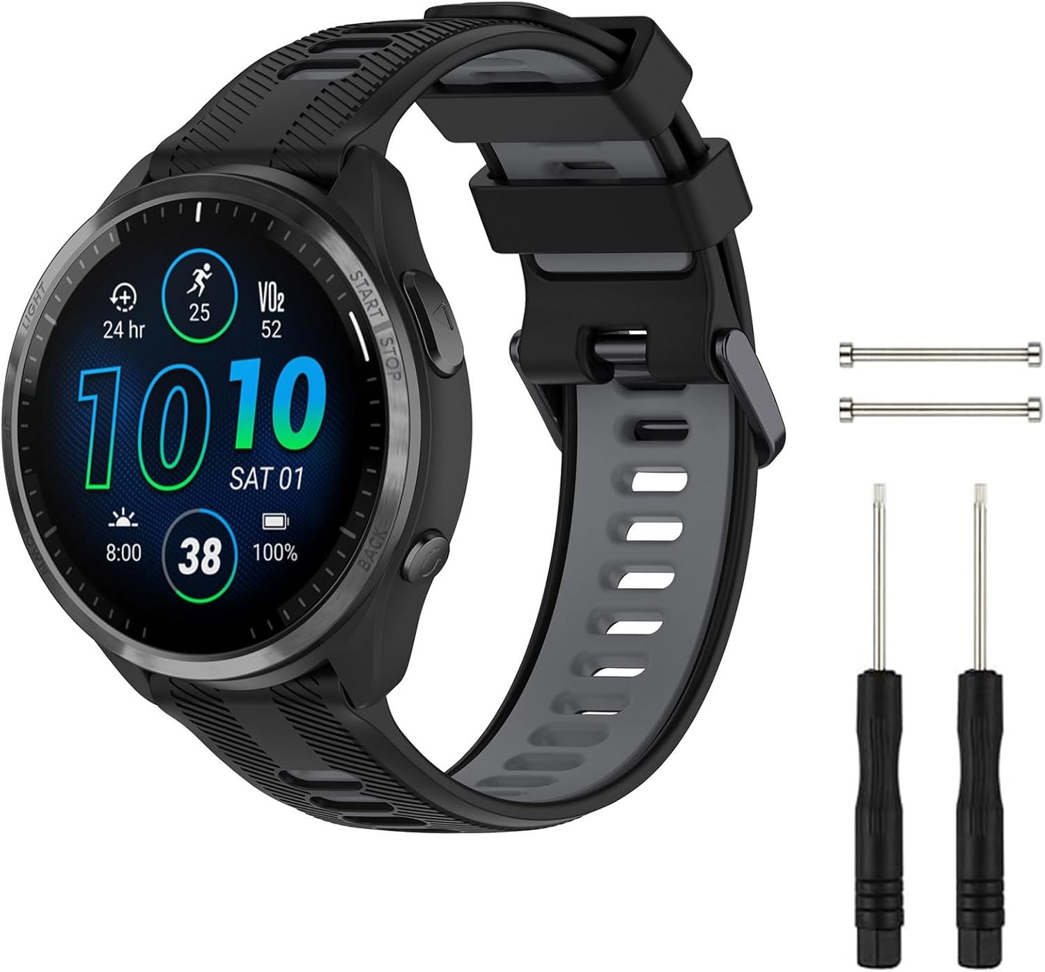 Baaletc Compatible with Garmin Forerunner 945/ Forerunner 935 Watch Bands, Soft Silicone Sports Garmin 935/Fenix 5/Fenix 5 Plus Watch Band Replacement for Garmin Forerunner 945 Smartwatch