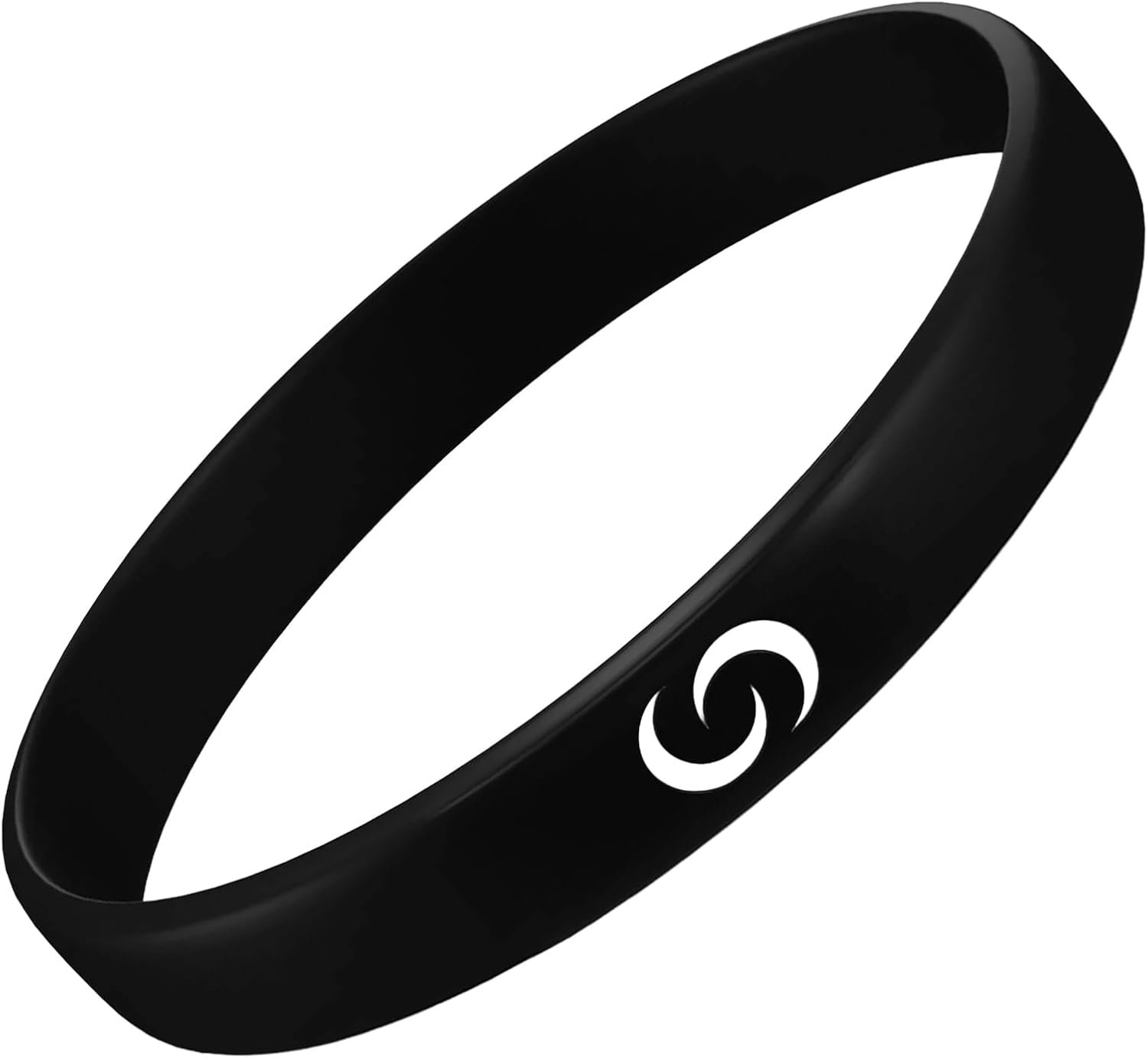 CONTACT CO. Smart Silicone NFC Wristband, Sleek Durable Smart Band with Instant App-Free Sharing, Seamless Band for Tech Enthusiasts and More, Black