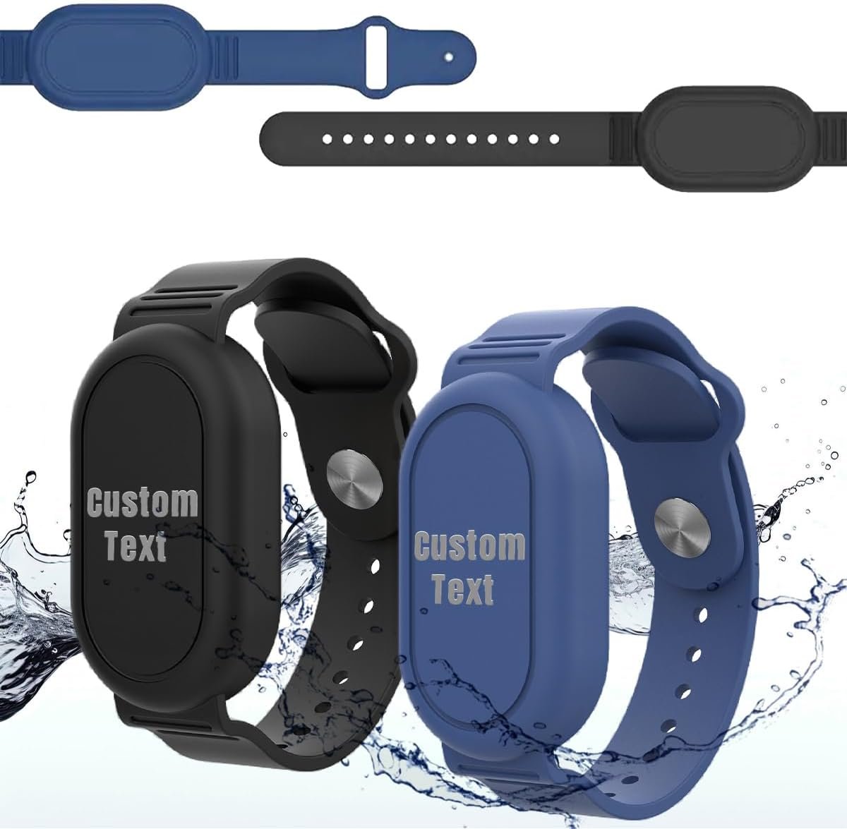 Custom Galaxy SmartTag2 Bracelet, Waterproof Silicone Wristband Holder, Adjustable GPS Tracker Case for Kids & Elderly - 5 Colors