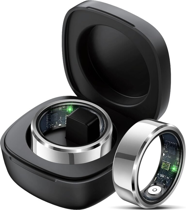 Smart Ring Heart Rate Monitor Blood Pressure Tracker for Fitness & Health Tracking