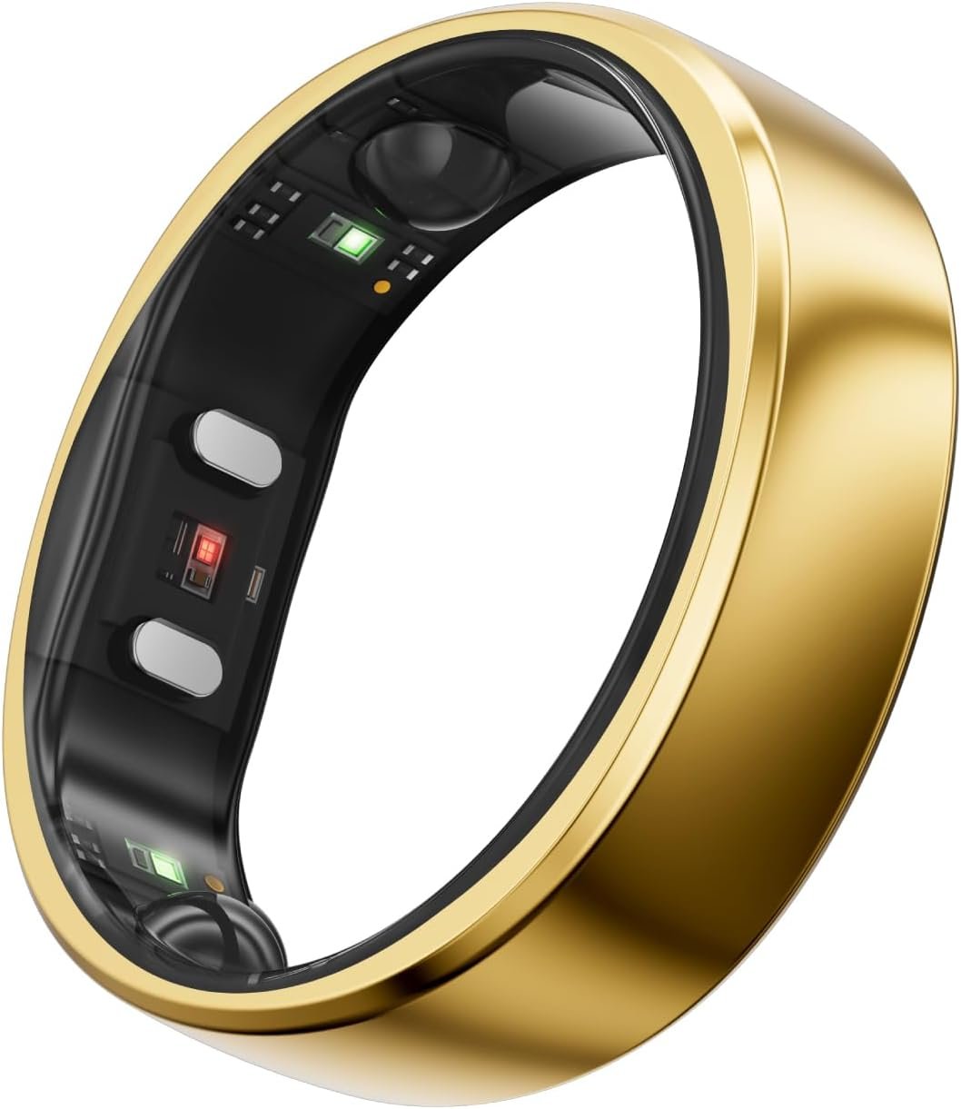 RingConn Gen 2 Smart Ring (Gold, Size 9) Gen 2 Charger