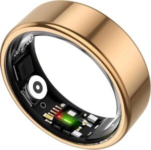 TIAZUUX Smart Ring — Gold Health & Sleep Tracker