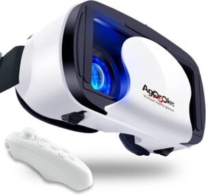 PUSABIYOU VR Headset — Mobile 3D VR with Controller