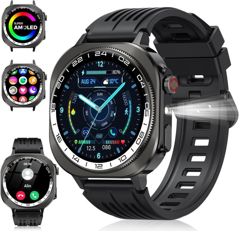 Soudorv Y10 Smartwatch: 60-Day Battery, 130+ Sports Modes, IP68 Waterproof Fitness Tracker for Men Women