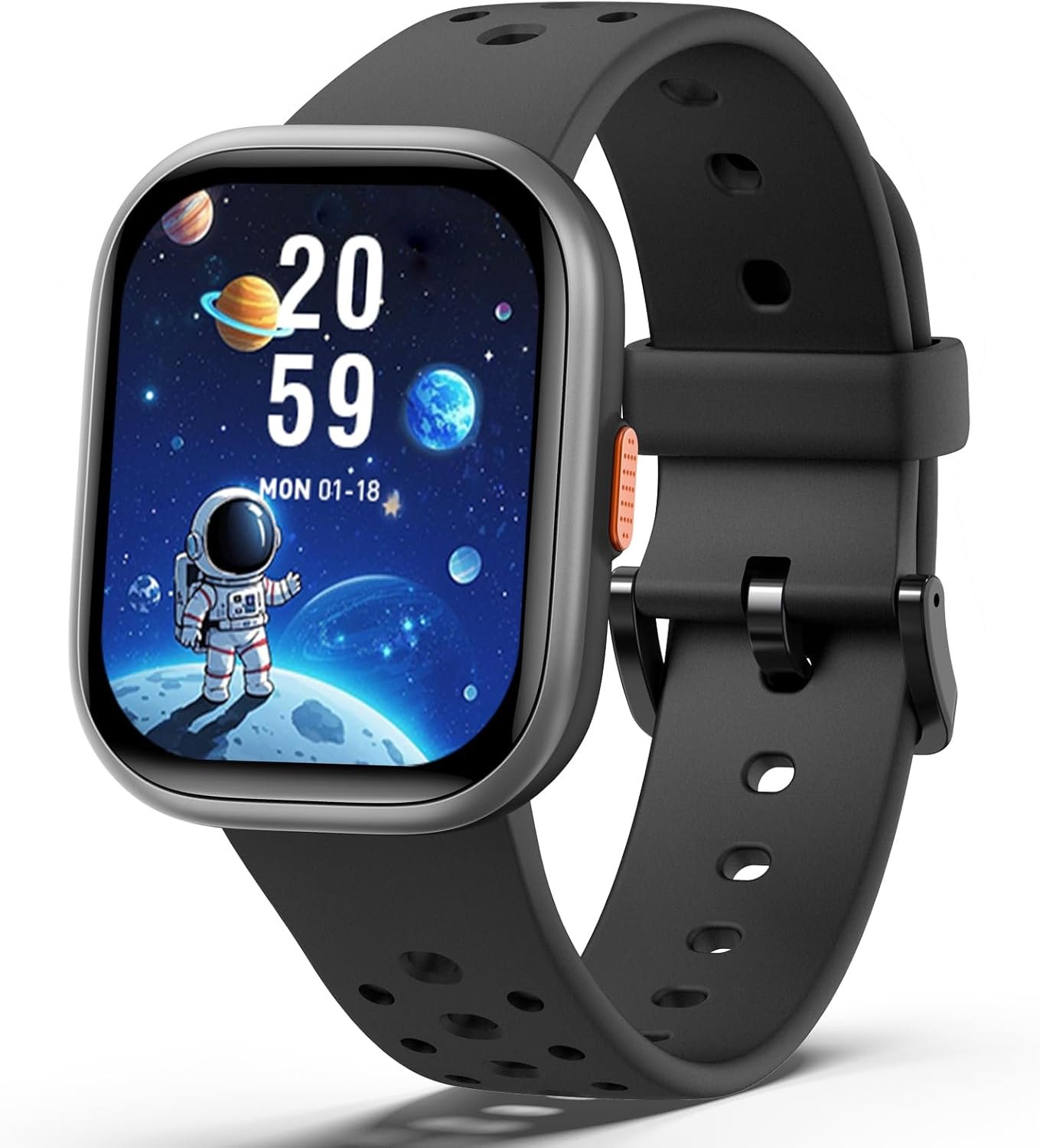 Upgraded Kids Smart Watch Fitness Tracker, 1.85" Screen with 12 Puzzle Games, Heart Rate Sleep Monitor, Pedometer, Waterproof Activity Tracker with/Without APP for Boys Girls