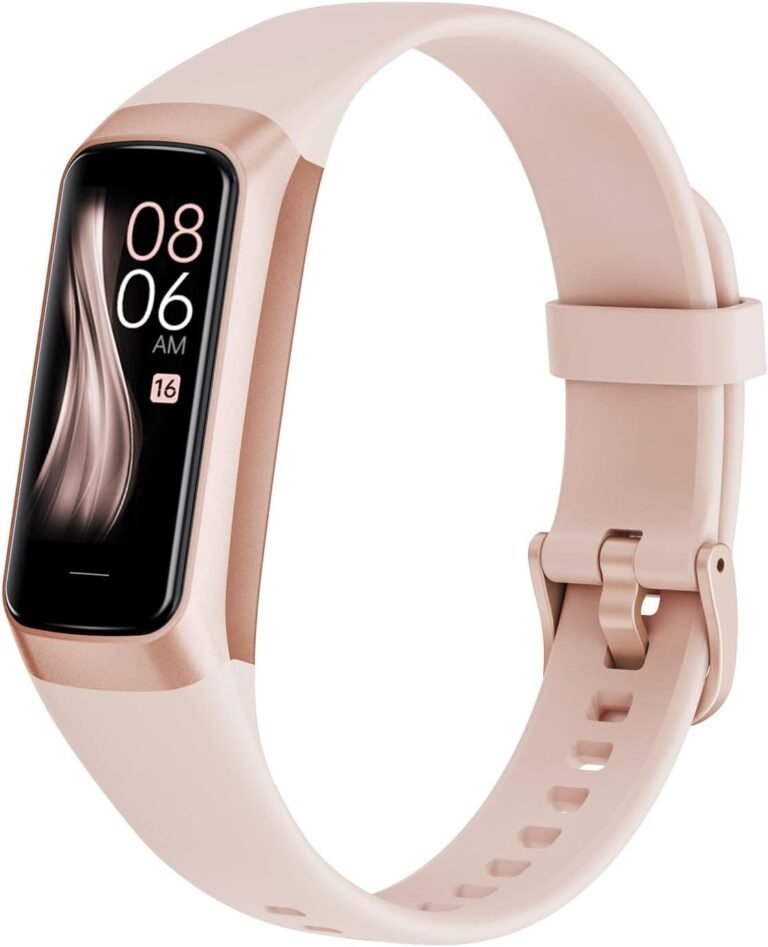 Fitness Tracker Activity Tracker 1.10” AMOLED Touch Color Screen Smart Watch with 24/7 Blood Oxygen Heart Rate Sleep Monitor