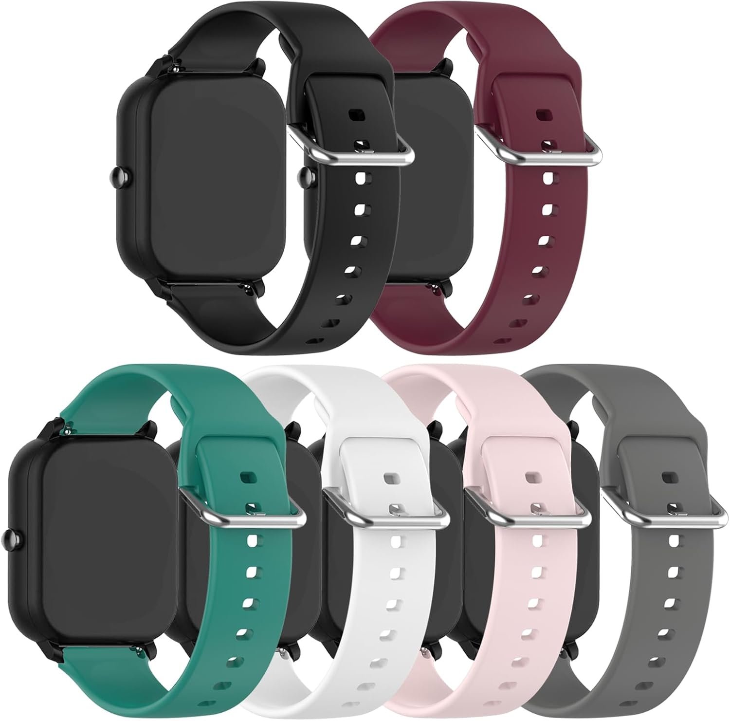 Bands for iTouch Air 4 & iTouch Air 3 44MM Band Soft Silicone Waterproof Adjustable Sport Watch Strap Replacement Wristbands for iTouch Air 4 41mm 46mm/Air 3 44mm Smartwatch Men Women