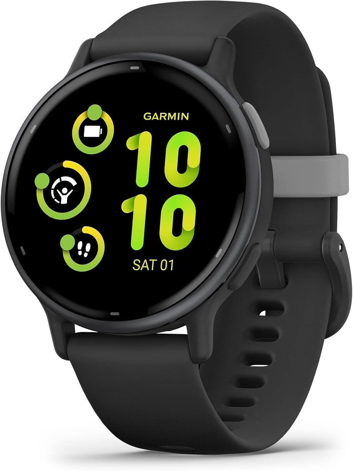 Garmin vívoactive 5, Health and Fitness GPS Smartwatch, AMOLED Display, Up to 11 Days of Battery (Renewed) (Black)