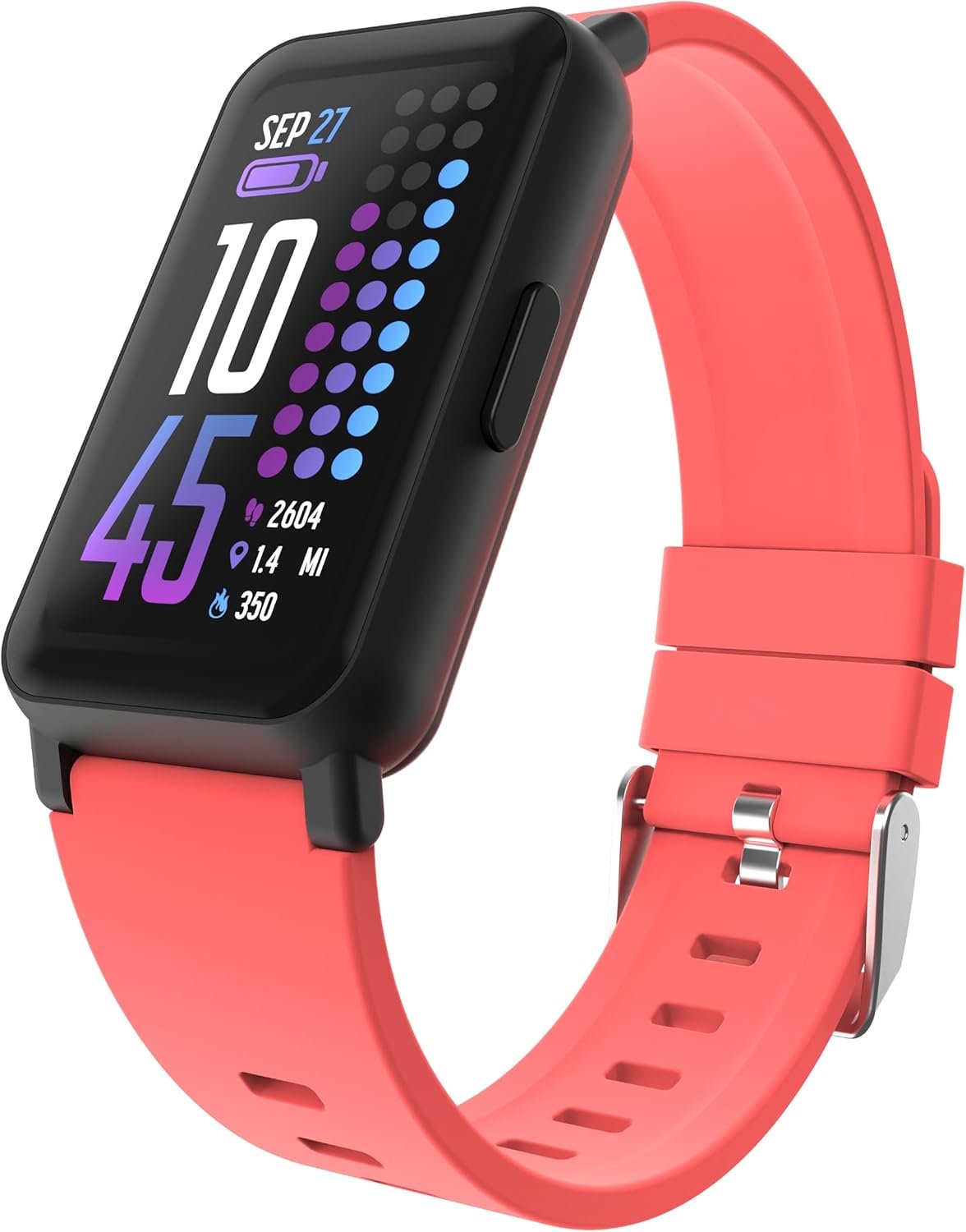 iTouch Active 4 Smartwatch Fitness Tracker – 1.47” Display, IP68 Water Resistant, 96 Sport Modes, Heart Rate & Activity Tracking, GPS, Pedometer, 100+ Watch Faces – for Android & iOS