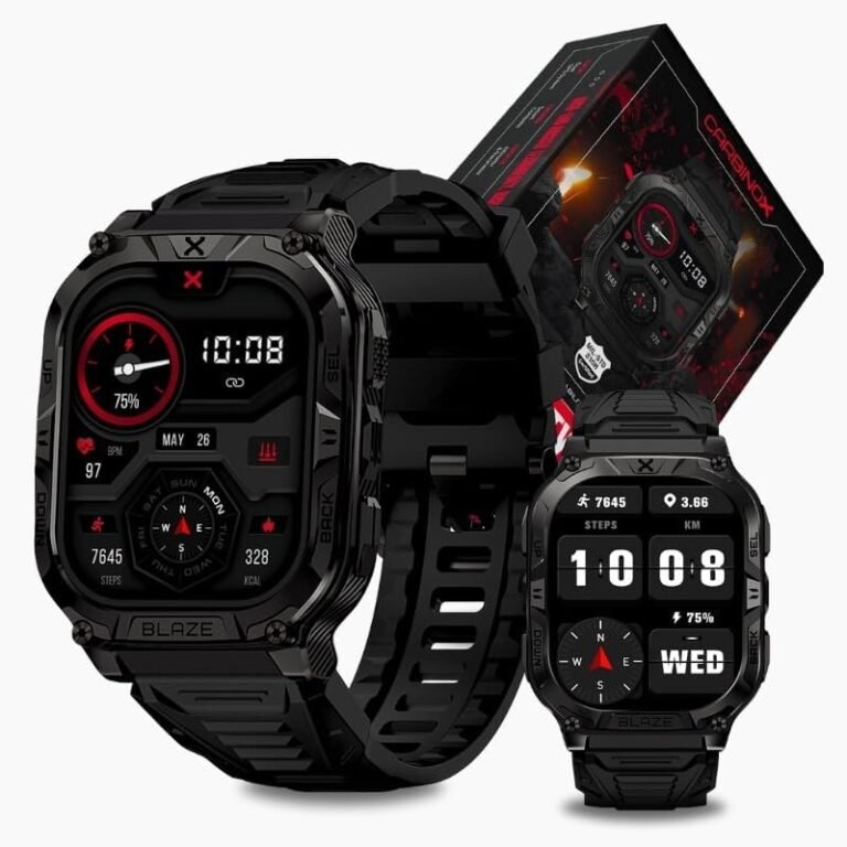 CARBINOX Blaze Smart Watch Review: Rugged Fitness Tracker with GPS, 170+ Sports Modes, and IP69K Waterproof Rating