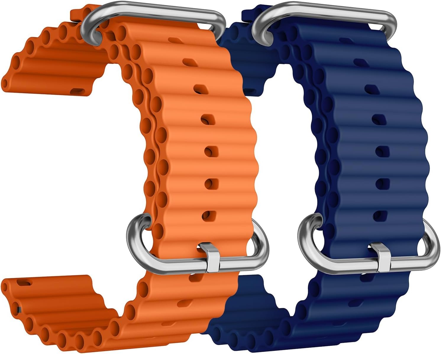 Smart Watch Band 22mm 2 Pack, for AMAZTIM Smart Watch Bands Replacement M2/T2, Compatible with KOSPET Tank M2/T2, Sports Straps Bands, Adjustable Wristband, Men Smartwatch Band