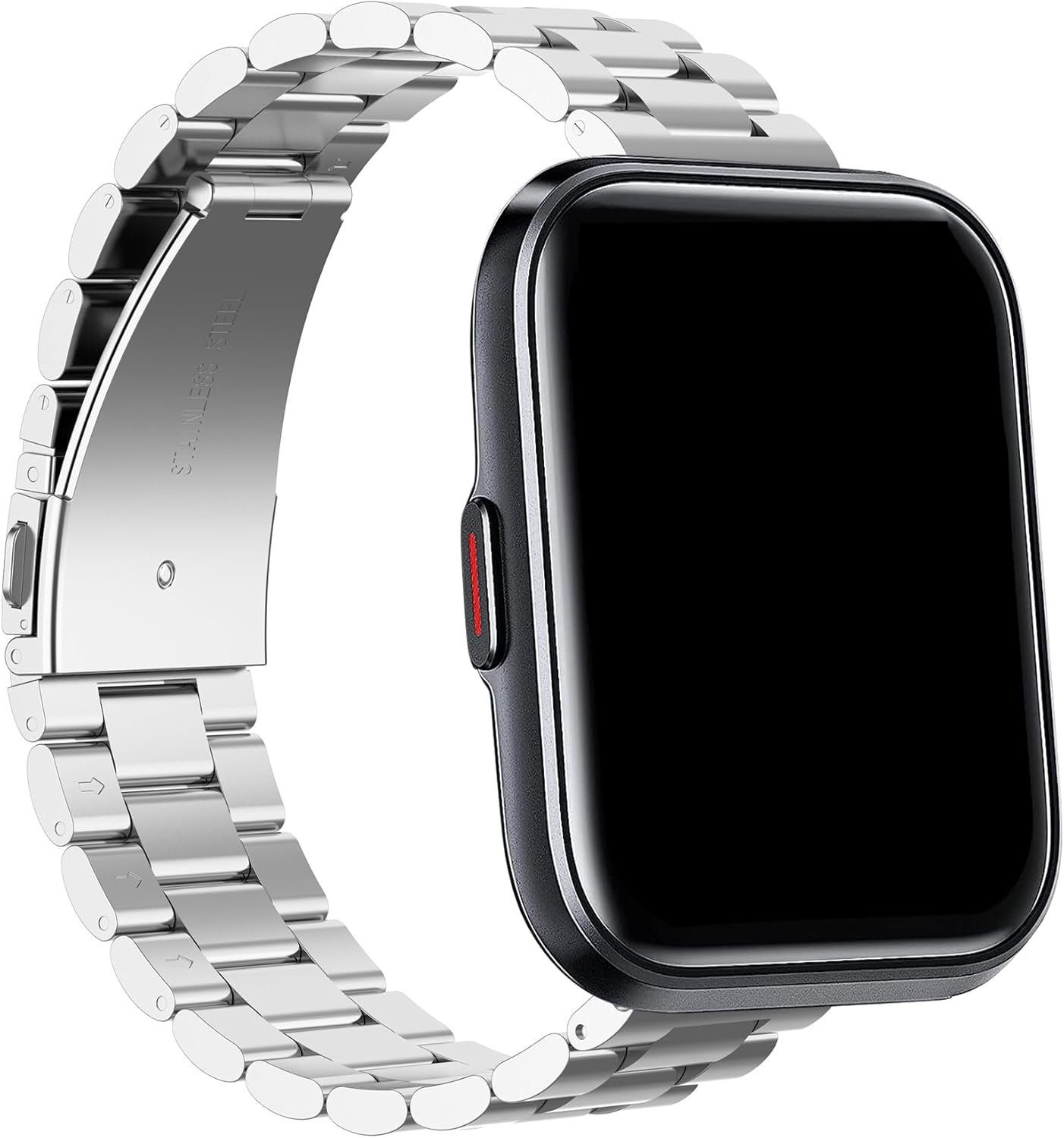 Chofit Compatible with T60/ T70/ T80 Band Smart Watch Band,Metal Stainless Steel Wristband for Matast T60/uaueT60,Csasan T70/Kuizil T70/WeurGhy T70,Puqo T80,Replacecment Bracelet Strap