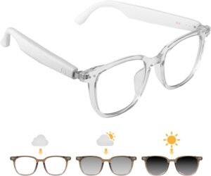 Smart Glasses for Men Women with Photochromic Lenses and Bluetooth Connectivity
