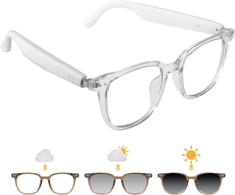 Smart Glasses for Men Women with Photochromic Lenses and Bluetooth Connectivity