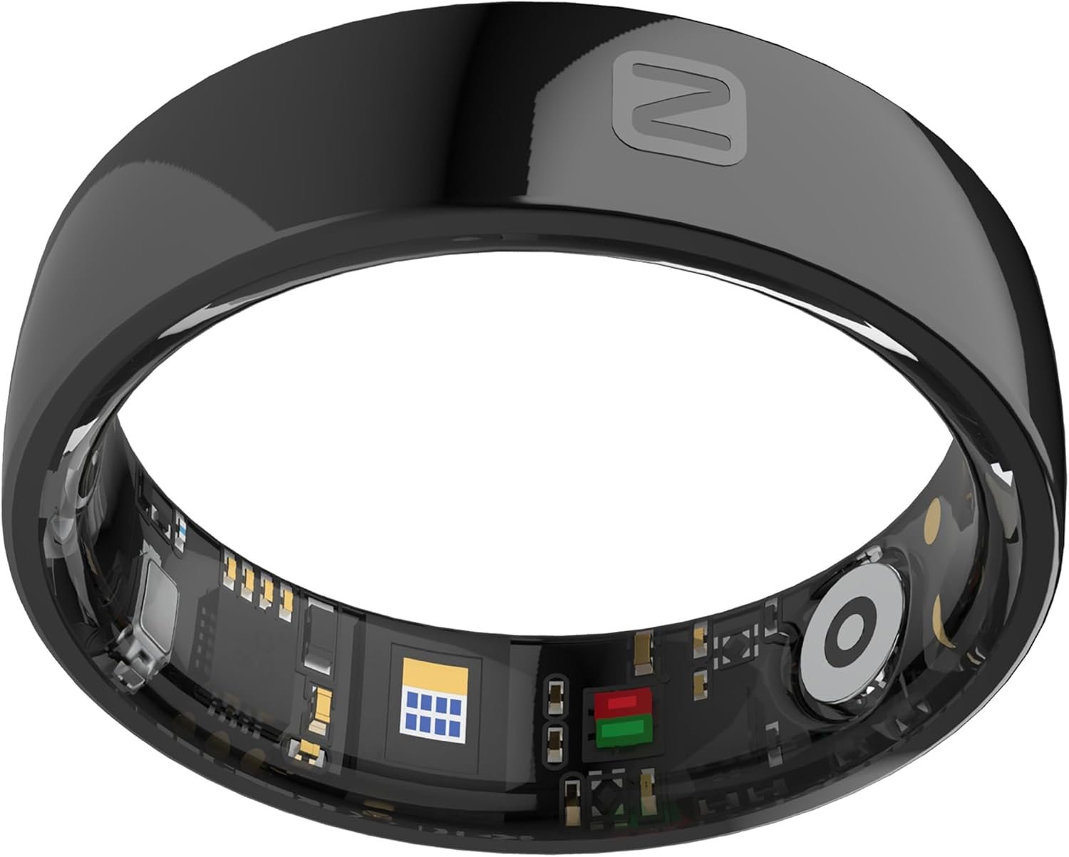 Smart Rings for Men Women Health Ring Heart Rate Monitor Sleep Rings NFC Control Family Care Exercise Activity Tracker Pedometer Step Counter Smart Rings for Android & iOS Phones Ceramic Ring