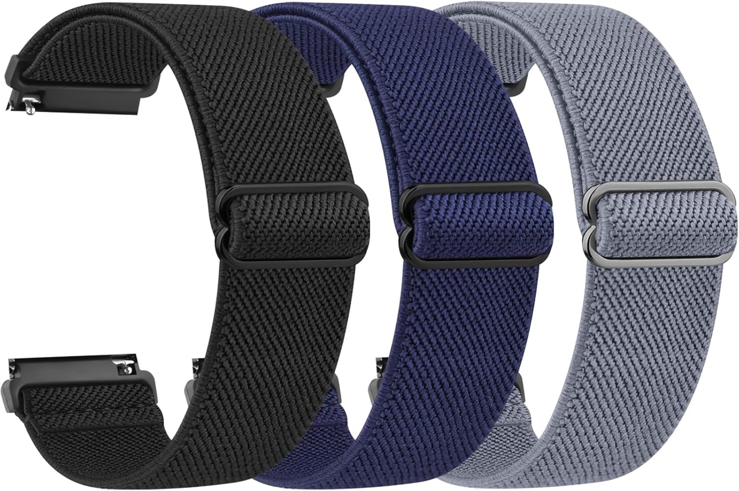 Amzpas GloryFit Smart Watch Bands, 22mm Elastic Nylon Watch Straps for GloryFit T80 T70 T60 T50 P99 P98 Smartwatch, Replacement Wristband Adjustable Sport Straps Fabric Breathable Lightweight
