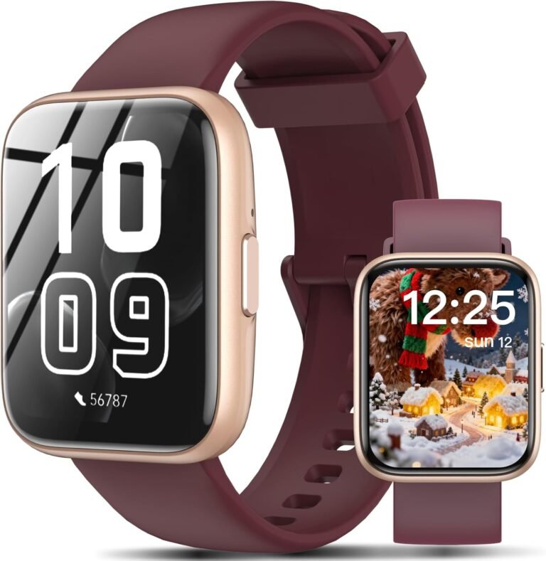 Smart Watch for Women Men 2026 – 1.83″ HD 2025 Smartwatch with 100 Sports Modes, Heart Rate/Sleep Monitor, IP68 Waterproof, Bluetooth Call & Music Control