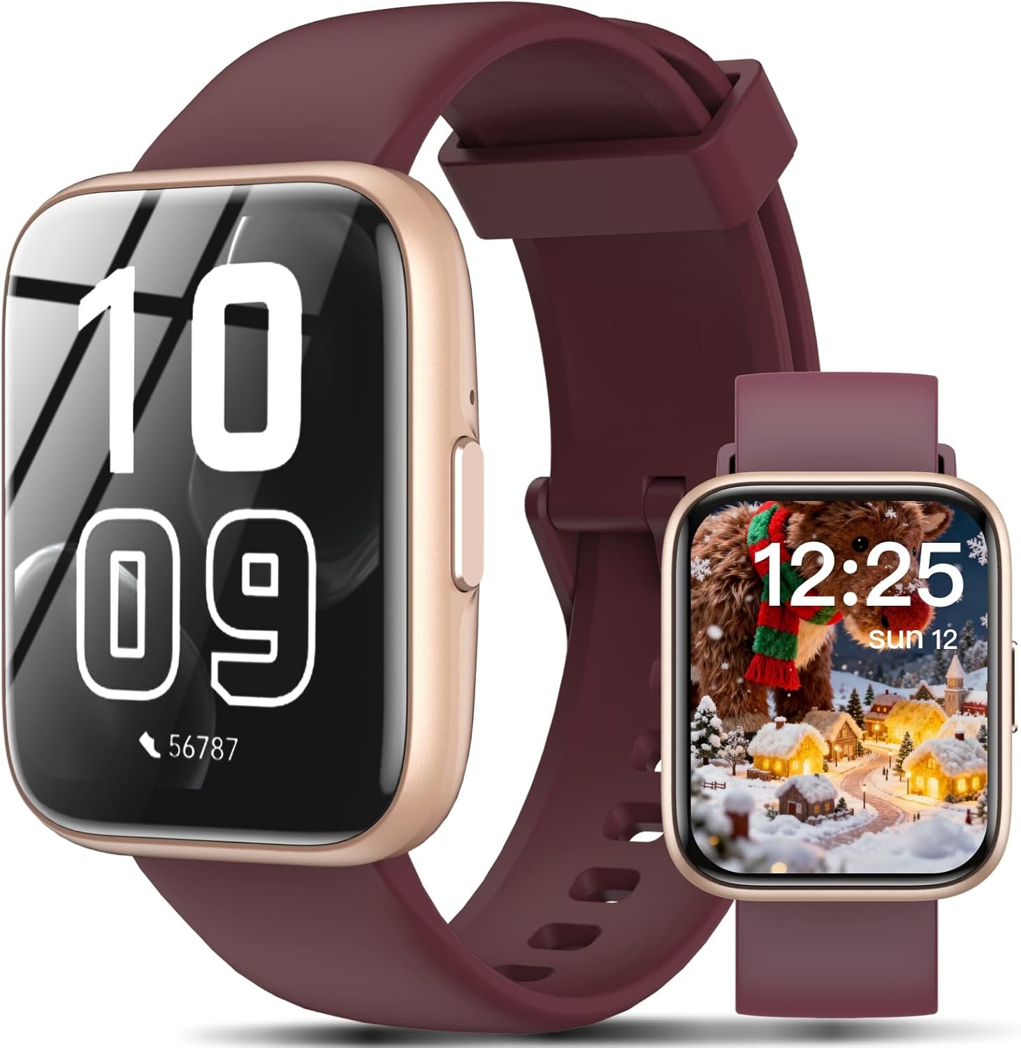 Smart Watches for Women Men - 1.83" HD 2025 Smartwatch with 100 Sports Modes, Heart Rate/Sleep Monitor, IP68 Waterproof, Bluetooth Call & Music Control for iPhone/Android