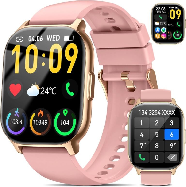 Smart Watch for Women: 2.1″ HD Fitness Tracker with 200+ Dials and 120+ Sports Modes