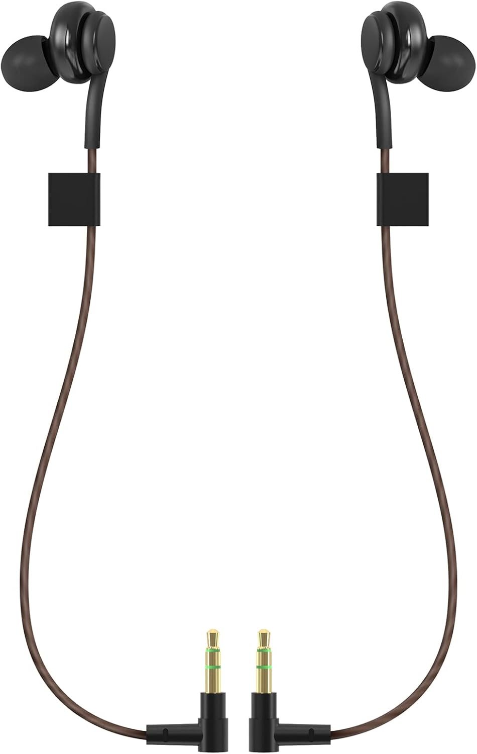 GEEKRIA in-Headphones Compatible with Meta Quest Pro VR Earphones Fit for Quest Virtual Reality Gaming Headset, Custom-Length Cable Game Accessories (Black)