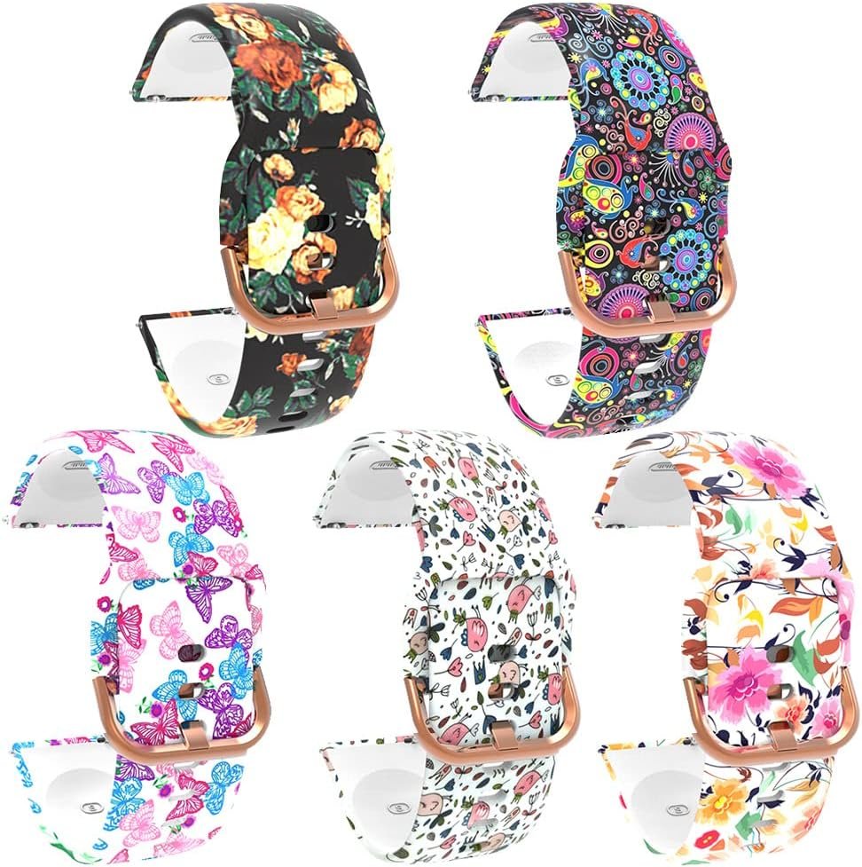 5 Pack WatchBands Compatible with TOOBUR IDW13/Gydom IDW13/VRPEFIT IDW13/TEMINICE IDW13/Konitee IDW13/Faweio IDW13/Amzhero IDW13 Smart Watch Bands Replacement Wrist Strap Wristband for TOOBUR