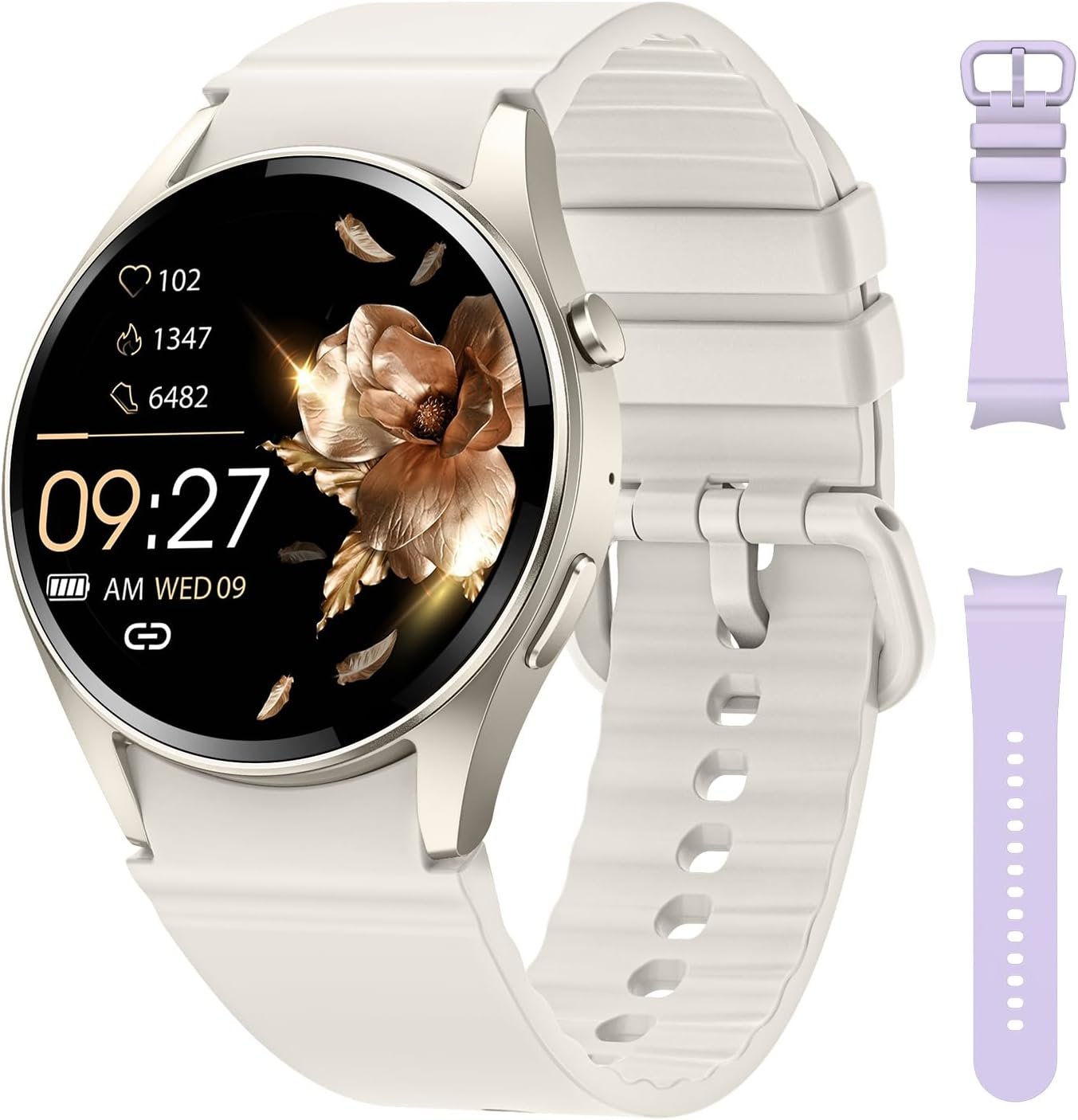 Smart Watch, Bluetooth Smart Watches for Women with Heart Rate/SpO2 Monitor, Sleep Tracker, 110+ Sport Modes Fitness Watch for Women/Men, Smart Watch for Android Phones/iPhones (Make/Answer Calls)