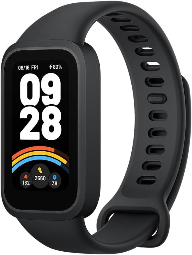 XIAOMI Smart Band Active Global Version 1.47'' Display 18-Day Battery Life Modes All-Day Health and Fitness Monitoring 5ATM (9 Active Black)